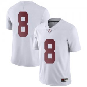 Men's Alabama Crimson Tide #8 John Metchie III White Limited NCAA College Football Jersey 2403WDRB1